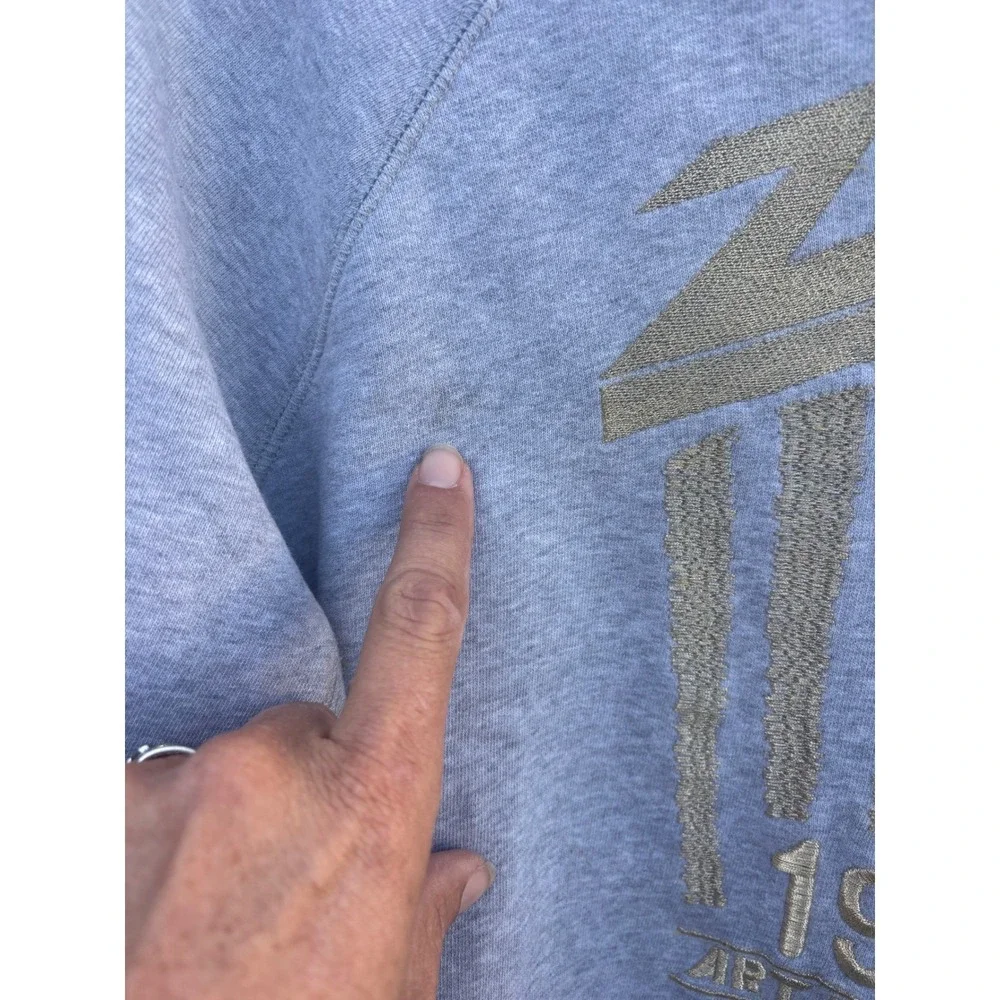 Zadig &‎ Voltaire Art Is Truth 1997 Gray Sweatshirt XS Metallic Logo